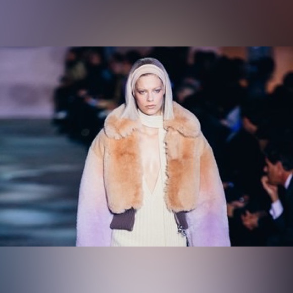 Marc Jacobs Fall 2014 Runway Mauve Degrade Ombre Fox Fur - Picture 8 of 16
